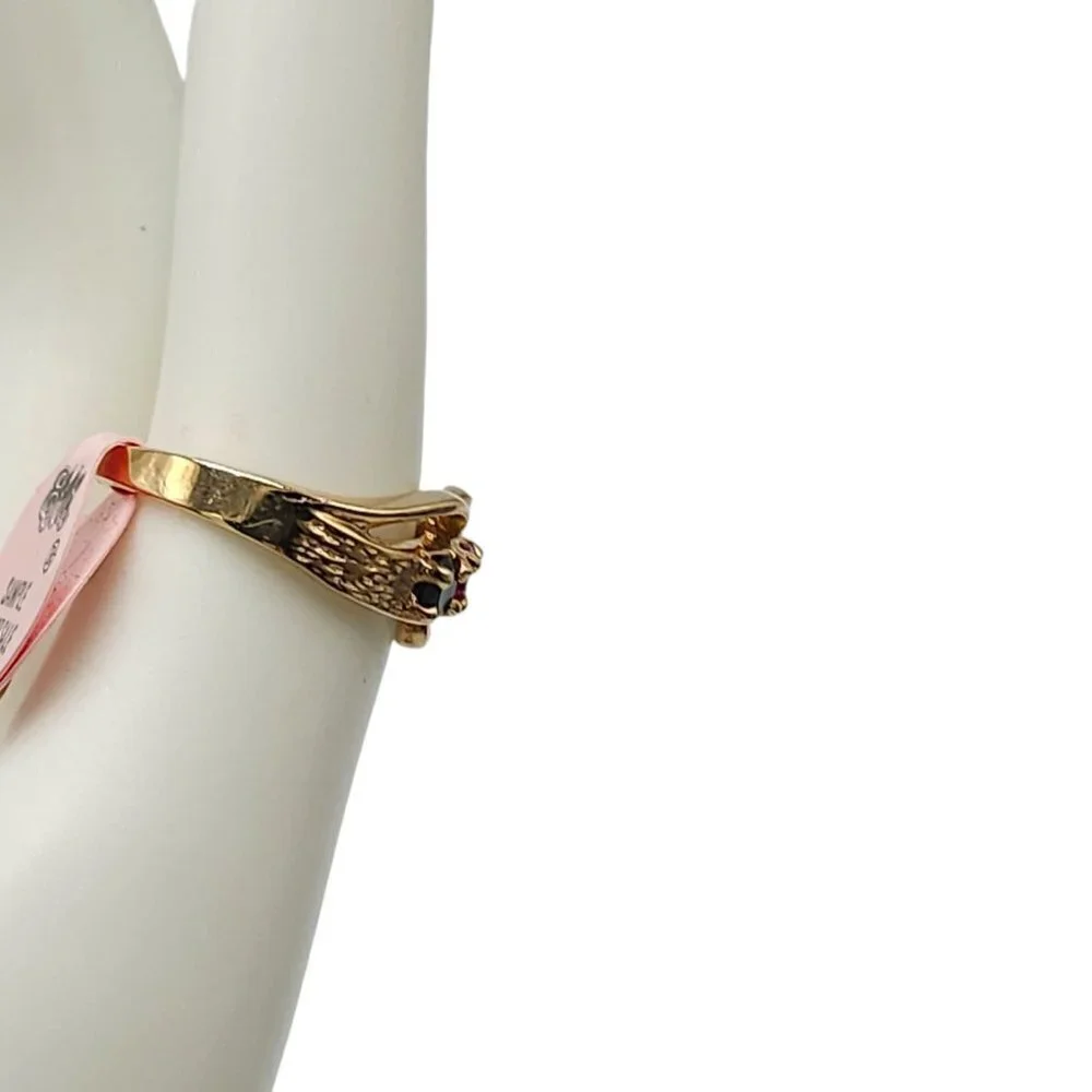 EMI Multicolor Gemstone Mother's Ring Size 6.75 14kt Gold Electroplate Vintage